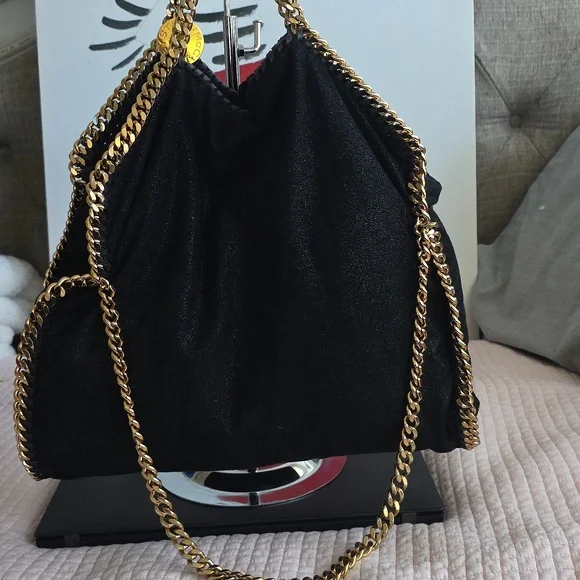 Falabella Stella McCartney fold-over tote bag Gold Chain - Picture 10 of 17